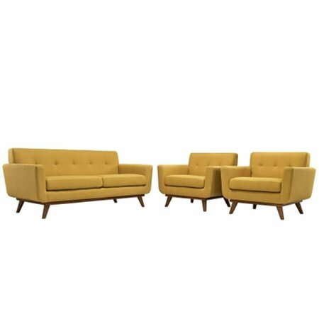 EAST END IMPORTS Engage Armchairs and Loveseat Set of 3- Citrus EEI-1347-CIT